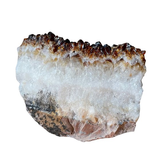 Citrine Druzy Natural Cluster 19.5 oz Dark Orange Crystal Druze Specimen Sparkle